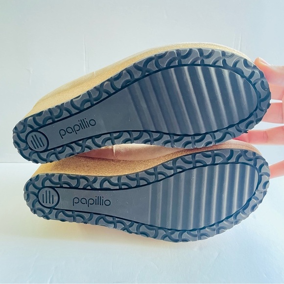 Birkenstock Papillio Ebba Wedge Bootie Size EU 40 NWOT Beige Suede - Picture 6 of 7